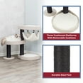 thumbnail image 3 of TRIXIE Vidor Plush & Sisal 2-Level 28.3" Cat Tree Scratching Posts Hammock Cushions Cream, 3 of 9