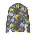 thumbnail image 2 of Picia Geometric Women's Men's UPF 50+ Sun Protection Hoodie Shirt Long Sleeve SPF Fishing Outdoor UV Hiking Lightweight Shirts-XX-Large, 2 of 9