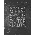 thumbnail image 2 of ArtsyQuotes 15x18 White Modern Wood Framed Museum Art Print Titled - Plutarch Quote: Outer Reality, 2 of 4