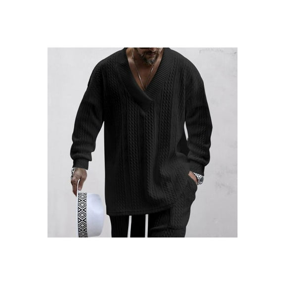 Loose Fit 2-Piece Set (S, Black)