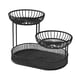 thumbnail image 4 of Cesta de frutas de 3 capas con malla metálica, soporte multifuncional para servir frutas. negro, 4 of 9