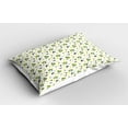 thumbnail image 2 of Ambesonne Lemons Pillow Sham 2 Pack, Summer Style Fresh Citrus, 26"x20", Green Mustard and Khaki, 2 of 3