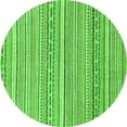 thumbnail image 1 of Ahgly Company Indoor Round Abstract Green Modern Area Rugs, 3' Round, 1 of 4