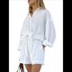 thumbnail image 2 of Conjuntos de 2 Piezas: Camisa Abotonada, Top y Pantalones Cortos, Conjuntos Casuales para Estar en Casa M, 2 of 10