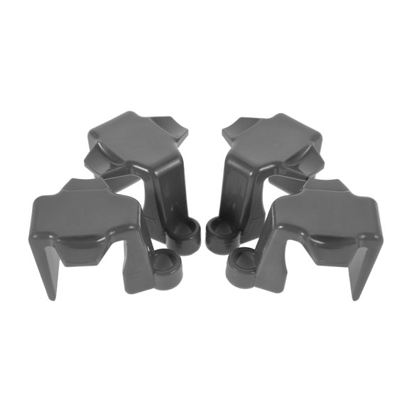 COMPUKAS 4Pcs Grey Boat Bumper Hangers with Shock Absorption for Yacht Accessories and Rail Cleats