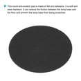 thumbnail image 3 of Uxcell 8.7" Dia. Adhesive Non-Slip Backed Felt, 2 Pcs 5mm Thick Round Lamp Base Anti-Slip Mat Anti-Scratch Pad, Black, 3 of 6