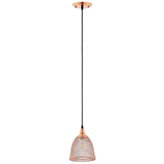 Industrial Country Cottage Farm Beach House Living Lounge Kitchen Room Pendant Ceiling Light Fixture, Metal Steel, Gold Rose