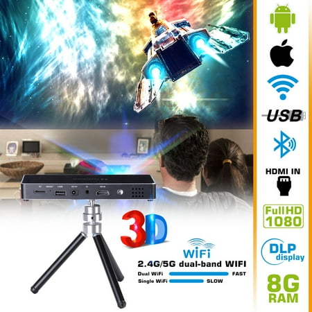Dmd Dlp Projector - Mini Portable Projector DLP 3D HD 120