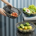 thumbnail image 4 of WRKEKC Clearance Diamond-Pattern Plastic Vegetable Tray - Drainable Kitchen Produce Basket (24x24x6.5cm), 4 of 7