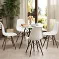 thumbnail image 2 of GVN Dining Room Table Set,Dining Table Set,5 Pieces Dining Table Set With Solid Wood Leg-Beige, 2 of 13