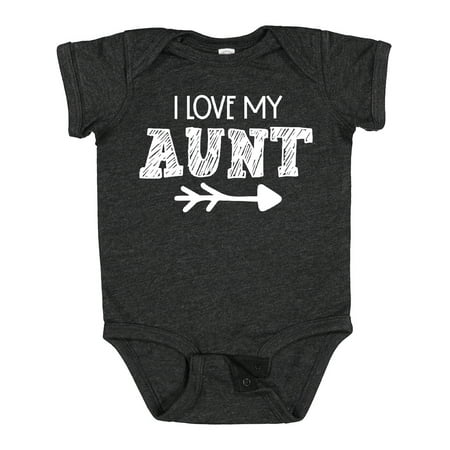 

Inktastic I Love My Aunt with Arrow Gift Baby Boy or Baby Girl Bodysuit