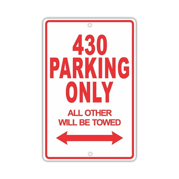 MASERATI 430 Parking Only All Others Will Be Towed Ridiculous Funny Novelty Garage Aluminum Sign 8"x12" Plate
