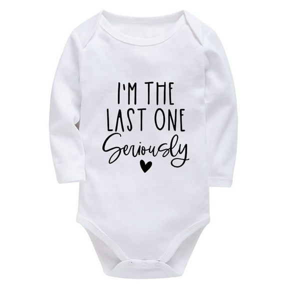 I'm The Last One Seriously Newborn Baby Clothes for Girls Long Sleeve Going Home Outfit for Baby White Baby Clothes for Boys