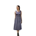 thumbnail image 1 of Vestido de encaje línea A André Badi azul marino 24, 1 of 5