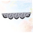 thumbnail image 4 of Minkissy Lot de 1 Mini Rideau Manteau de Cheminée Foulard Dentelle Noire Rectangle 203*57CM Polyester Déco, 4 of 8
