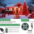 thumbnail image 2 of Cadena de luces Tcamp, 50 m, 500 LED, color rojo, 8 modos, temporizador, 2 of 7