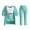 Green, variant on Women's Fuzzy 3 Piece Lounge Sets, Cozy 4-Piece Fleece Warm Set Cardigan Crop Top Shorts Pajamas Loungewear Outfits