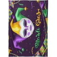 thumbnail image 2 of Coolnut Mardi Gras Rectangle Tablecloth, Spill-Proof Polyester Table Cloth, Table Cover for Kitchen Dining Picnic Holiday Party Decoration, 60"x60", 2 of 7