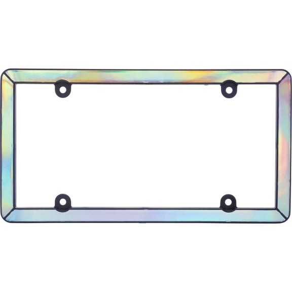 License Plate Frame - Prism, Iridescent/Matte Black