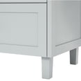 thumbnail image 7 of Ariel Monroe 43 Inch Single Rectangular Sink Bathroom Vanity With Italian Carrara Marble Countertop 1.5 inch Edge In Grey, 7 of 7