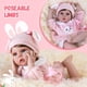 thumbnail image 4 of Aori Reborn Baby Dolls - Lifelike Girl Doll, Realistic Newborn Baby Doll with Feeding Toy, Gift Set for Kids 3+, 4 of 5