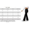 thumbnail image 6 of Women's High Waist Flared Casual, Work, Lounge Pants - Wide Leg, Forest Green, 6 of 6