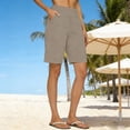 thumbnail image 4 of Women's Bermuda Long Shorts with Pockets High Waisted Stretch Knee Length Shorts for Women for Women Walking Workout Casual Summer Golf Shorts Migroa Khaki L, 4 of 4