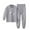 Gray, variant on Ahuyic Toddler Kids Casual Fashion Outfits, Autumns And Winter Solid Color Top And Pants Set For Kids, Summer And Autumns Fall Set Men's And Women's Printing Two Piece Set Sleepwear Set