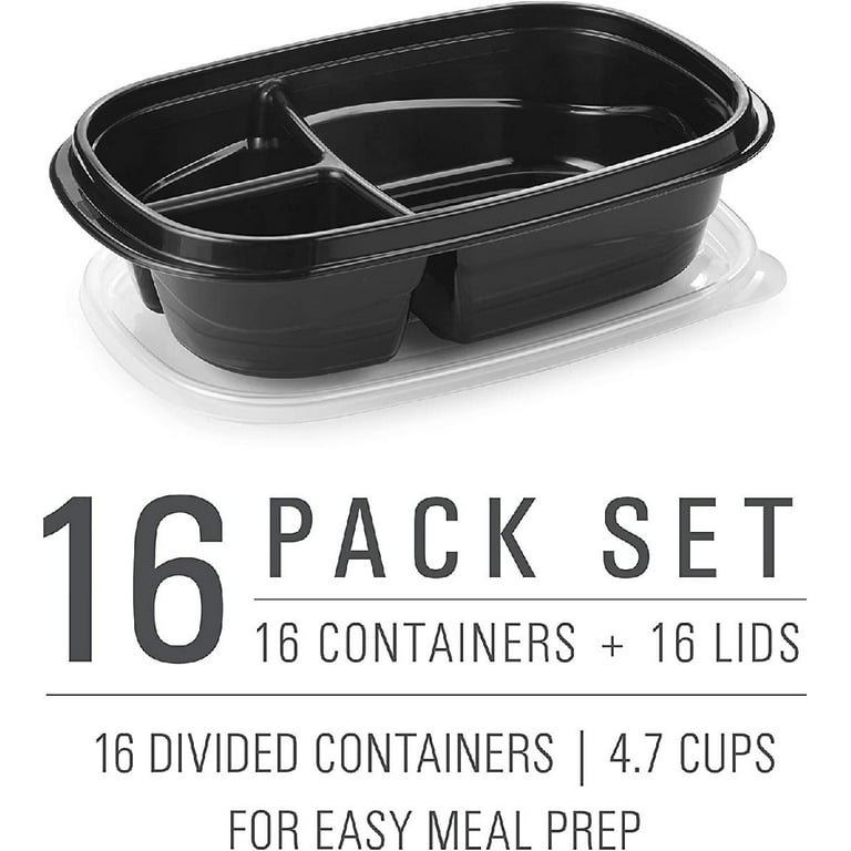 32 Piece Food Storage Container - Black