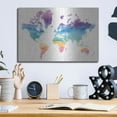 thumbnail image 6 of Luxe Metal Art 'Watercolor World' by Mike Schick, Metal Wall Art, 16"x12", 6 of 9