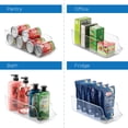 thumbnail image 3 of Set of 4 Refrigerator Organizer Bins Pop Soda Can Dispenser Beverage Holder for Fridge, Freezer, Kitchen, Countertops, Cabinets, 3 of 7