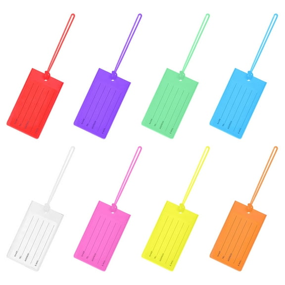 Milisten Travel Suitcase Label 8Pcs Anti-Lost Candy Color for Travel Accessories
