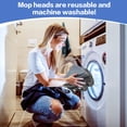 thumbnail image 6 of 80" Wall Mop Cleaner with Long Handle,  5-in-1 Walls Cleaner Mops with Squeegee Chenille Microfiber Pad Brush Scraper, 360°Multifunctional Wall Washer Mop for Painted Spring Cleaning Wall Floor, 6 of 7