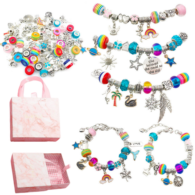 Bracelet Making Kit, Jewelry Making Supplies Beads, Unicorn