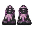 thumbnail image 5 of BreaStCancer Awareness Faith Over Fear Shoes Sneakers Black Size 9, 5 of 7