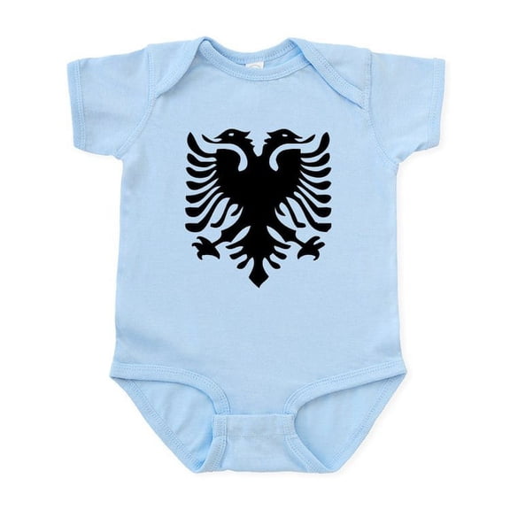 CafePress - Albanian Eagle Infant Bodysuit - Baby Light Bodysuit, Size Newborn - 24 Months