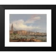 thumbnail image 2 of Carlo Canella 14x11 Black Modern Framed Museum Art Print Titled - View of the Doge's Palace from the Dogana in Venice, 2 of 5