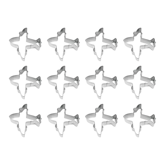Airplane Dozen Cookie Cutters 4 inches/each T2005-W12 - The Cookie Cutter Shop - Tin Plate Steel
