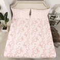 thumbnail image 2 of Homewish Princess Pink Bow Bed Sheets, Cartoon Cute Love Heart King Sheets, 4-Piece, 2 of 7