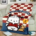 thumbnail image 3 of Sanrio Cartoon Cute Pochacco Blanket Soft and Comfortable Nap To Sleep Blanket Girl Gift, 3 of 10