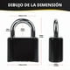 thumbnail image 5 of Black combination lock, 4-digit padlock, used for storage of sports lockers, fences, toolboxes, boxes and buckle cabinets in school gymnasiums (1 pack)., 5 of 5