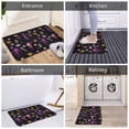 thumbnail image 6 of Non Slip Door Mat, Yellow Coral Purple Jellyfish Fast Drying Bath Tub Mats, Absorbent Bathroom Rugs Entrance Welcome Mat, Bath MatS for Tub, Floor, Home, Kitchen, Hotel,16x24in, 6 of 6