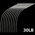 thumbnail image 4 of Soidarity Paquete de 10 conectores de pesca, accesorios de bucles de línea de mosca de extensión para exteriores, repuesto de repuesto para Pescar Blanco 30LB, 4 of 6