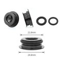thumbnail image 3 of Tapa de manivela hueca para bicicleta de montaña CNC, tapas de tornillo para juego de bielas de aluminio (negro), 3 of 6