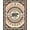 Terracotta Cream Teal, Pattern 13, variant on ODIKA 8'x10' Washable Area Rug Border Motif Mens Decorations Reindeer Cabin Cowboy Southwestern Playful for Living Room, Under Sectional, Family , Durable, Non-Slip