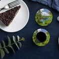 thumbnail image 6 of FMSHPON Hawaiian Nature Forest Print Set of 4 Round Coaster for Drinks, Absorbent Ceramic Stone Coasters Cup Mat with Cork Base for Home Kitchen Room Coffee Table Bar Decor, 6 of 6