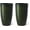 Gradient Green, variant on Glitzhome 30" H Oversized Tall Planter, Set of 2 Large Outdoor Planters with Drainage Holes, Gradient Red Faux Ceramic Finish, Large Flower Pots Plastic Plant Pots for Indoor Outdoor Front Door Patio