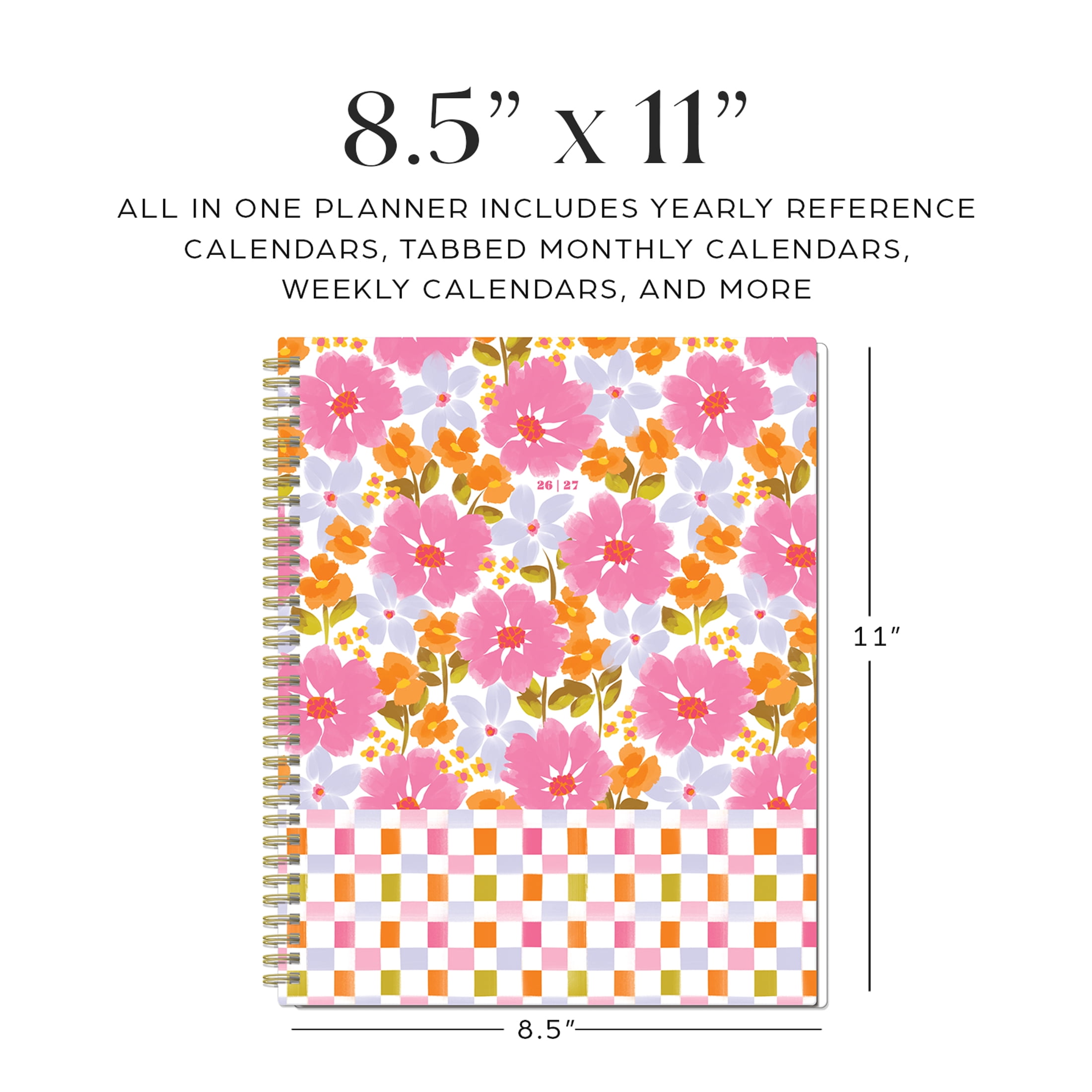 Organized by Happy Planner Monthly Weekly Big Planner (8.5