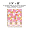 thumbnail image 3 of Organized by Happy Planner Monthly Weekly Big Planner (8.5" x 11") Sunshine Blooms 15-Month April 2026-June 2027, metal twin loop, 3 of 17