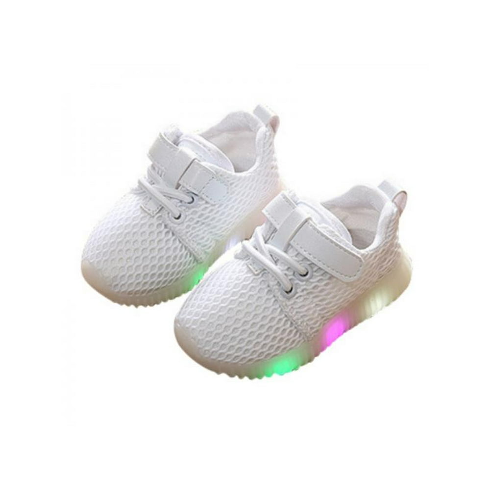ZenBath Infant Toddler Baby Shoes Light up Athletic Sneaker (Little